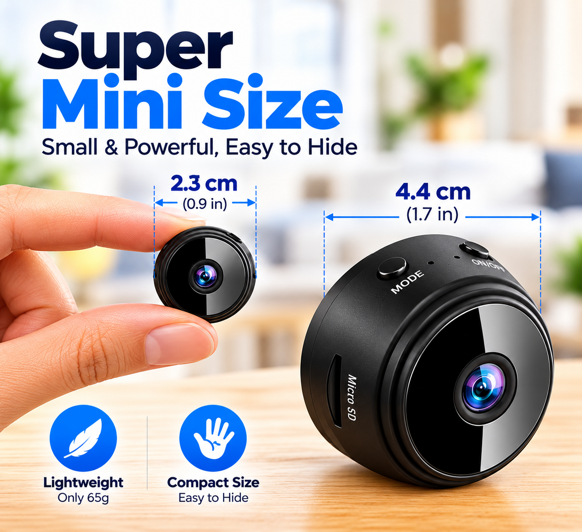 Mini WiFi Magnetic HD Security Camera