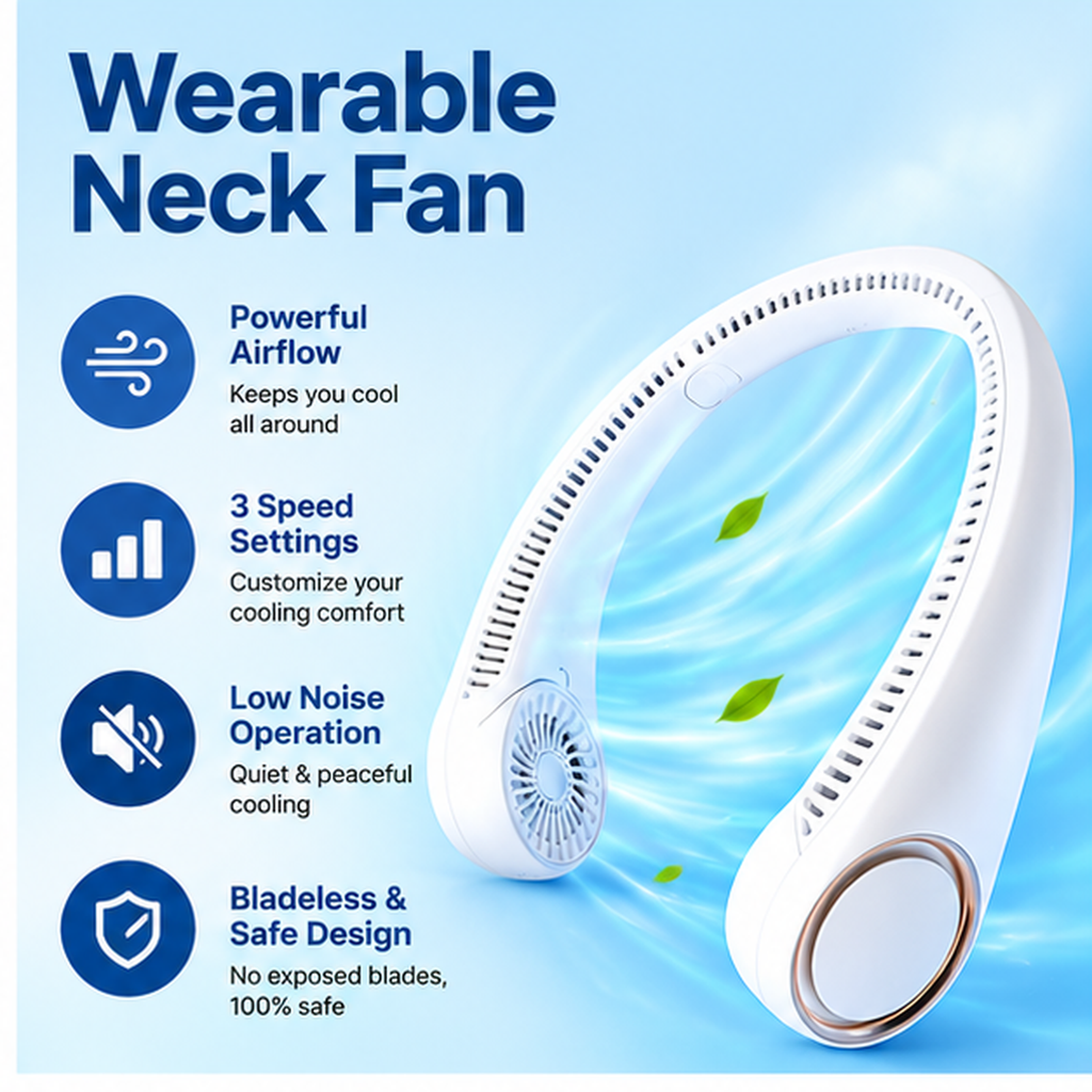 Wearable Neck Fan